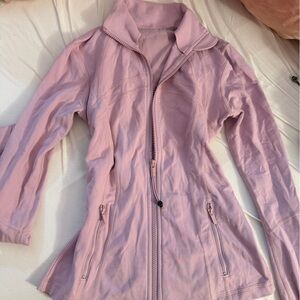lululemon athletica Soft Pink Zip-Up Bomber Jacket